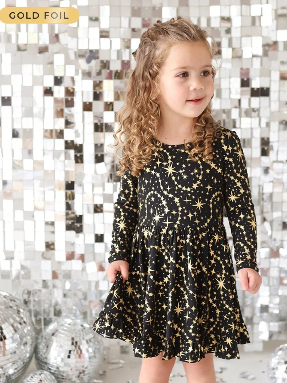 Posh Peanut Calypso Ruffled Twirl Dress